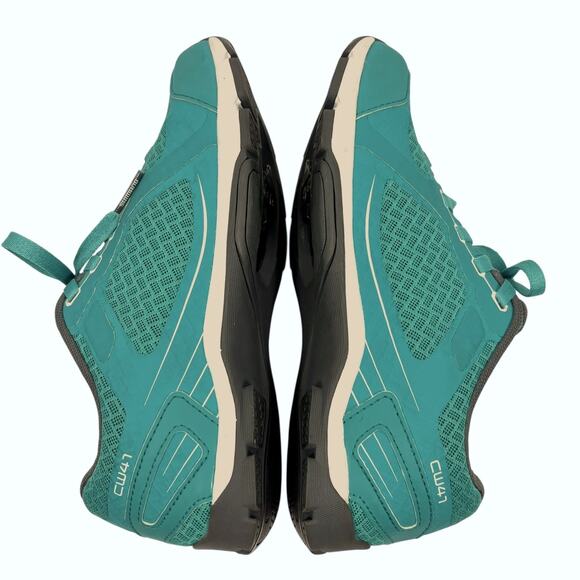 Shimano Cycling Shoes 39 / 7.2 Pedaling Dynamics CW47 Click'r Teal Turquoise - Picture 4 of 9